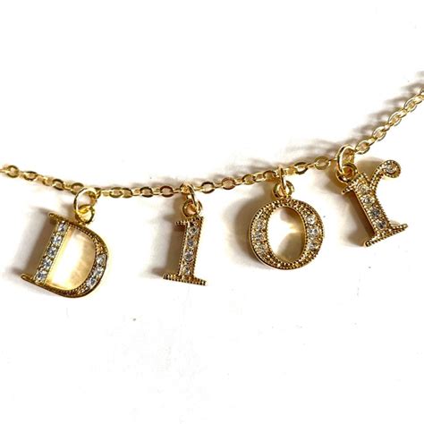 dior necklace etsy|full name dior necklace.